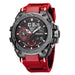 Quartz Watch For Men Smael Wristwatches Watcholorful Red