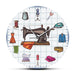 Quilting Time Seamstress Crafting Room Wall Art Clock Watch