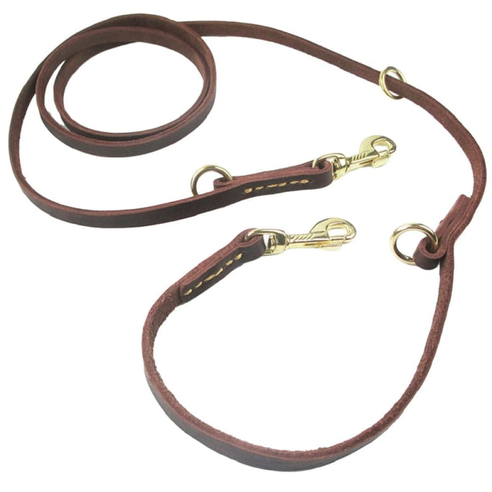 Real Leather Dog Leash And Tied Dog Rope