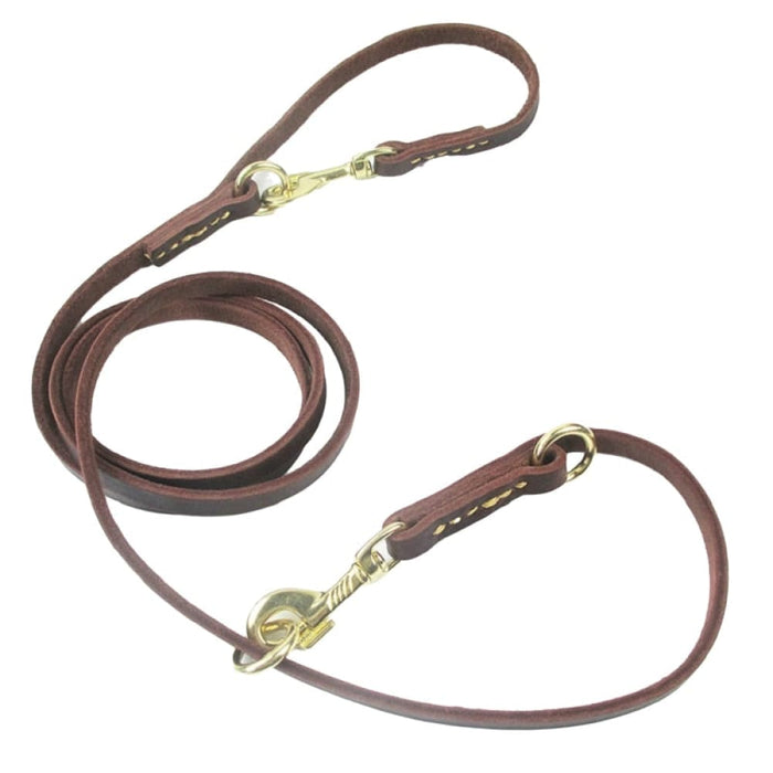Real Leather Dog Leash And Tied Dog Rope