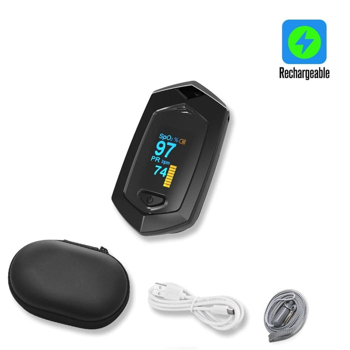 Rechargeable Digital Fingertip Pulse Oximeter