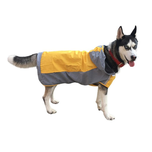 Reflective Raincoat With Traction Hole For Big Dogs