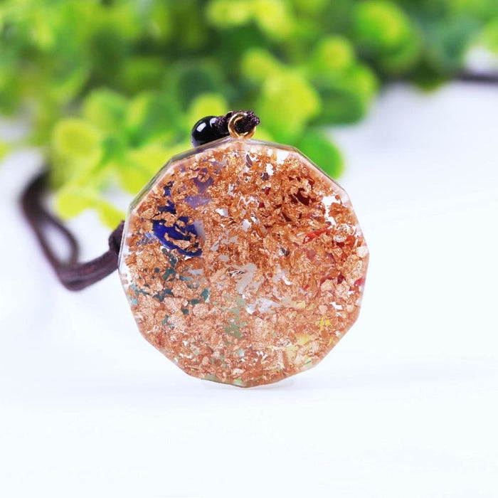 Reiki 7 Chakras Orgone Pendant Generator Balancing Positive