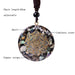 Reiki Orgonite Pendant Natural Shell Amulet Healing Crystal