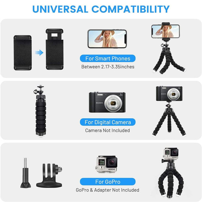 Remote Control Flexible Mobile Phone Holder Tripod Octopus