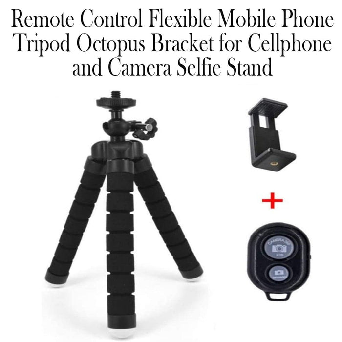 Remote Control Flexible Mobile Phone Holder Tripod Octopus