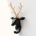 Resin Animals Head Sticker Hook Wall Decorative Hanger