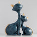 Resin Cat Figurines Miniatures Decorative Desktop Statue