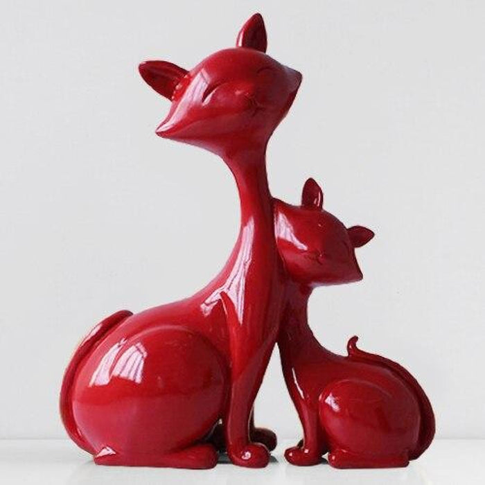 Resin Cat Figurines Miniatures Decorative Desktop Statue