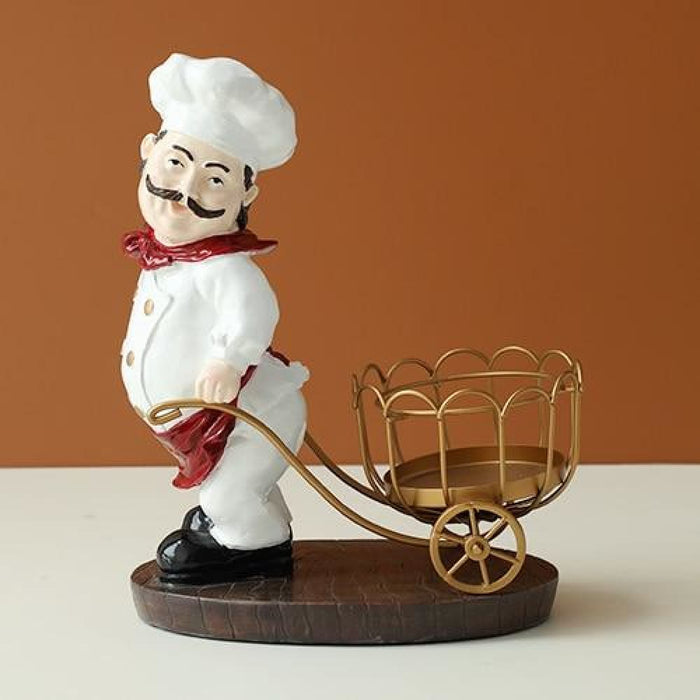 Resin Chef Wine Rack For Bar Home Decoration