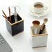 Resin Marbelize Pen Holder Desk Stand Cup For School Office