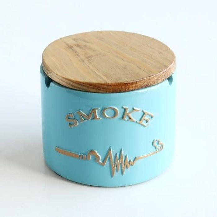 Resin Windproof Ashtray With Lid For Tabletop