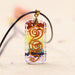 Retro Reiki Healing Colorful Quartz Stone Pendant Necklace