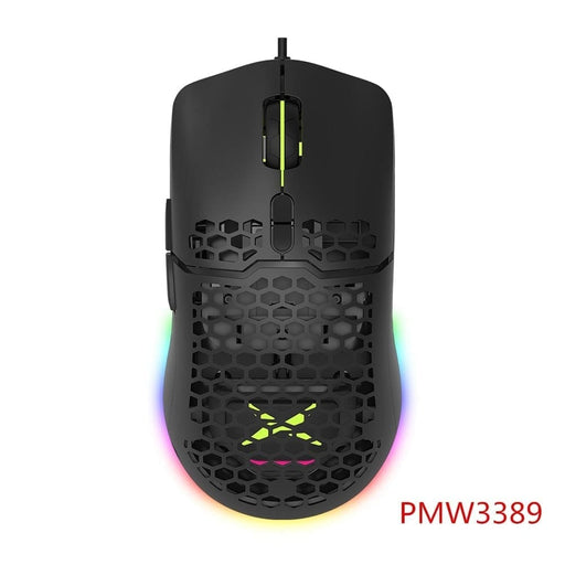 Rgb Lightweight Gaming Mouse Honeycomb Shell Ergonomic