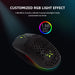 Rgb Lightweight Gaming Mouse Honeycomb Shell Ergonomic