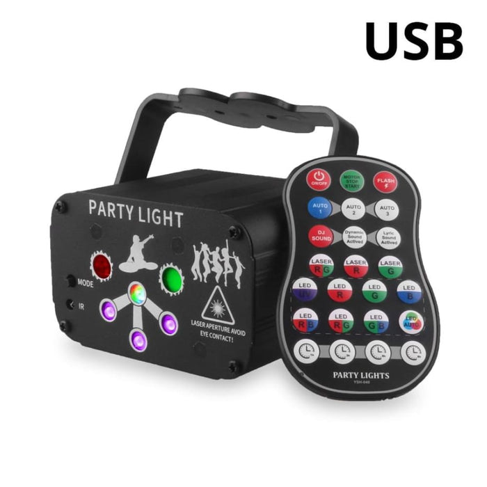 Rgb Uv Led Party Dj Disco 60 Patterns Laser Light Projector