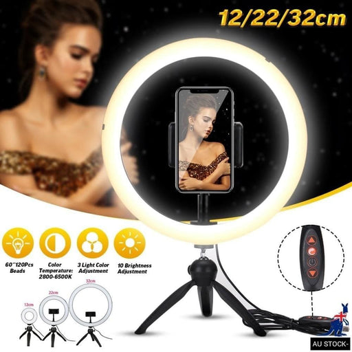 Ring Light Led Makeup Lamp Usb Portable Selfie Phone Holder