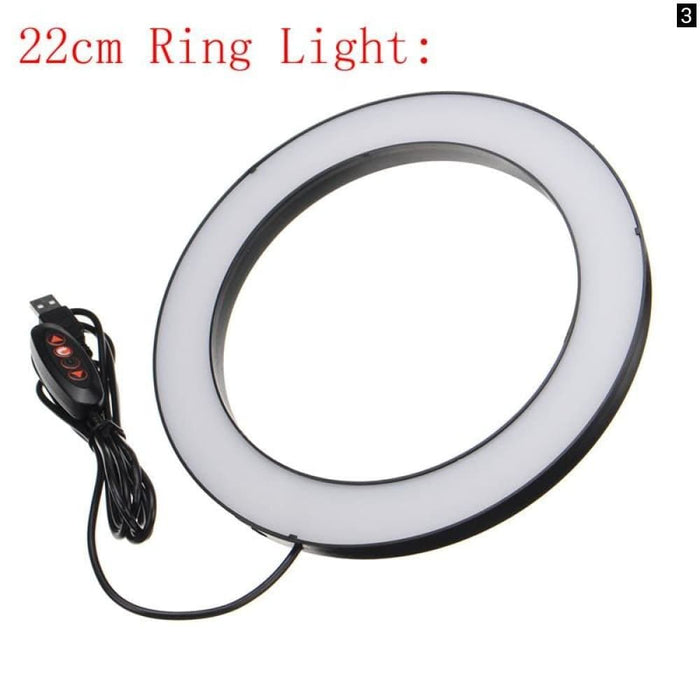 Ring Light Led Makeup Lamp Usb Portable Selfie Phone Holder