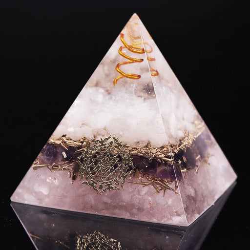 Rose Quartz Orgone Pyramid Emf Protection Meditation Yoga