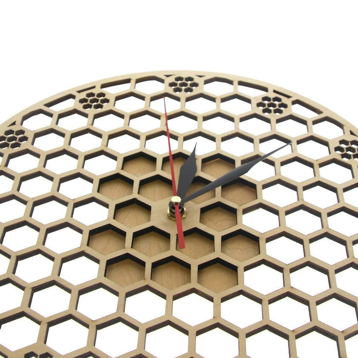 Round Honeycomb Wall Clock