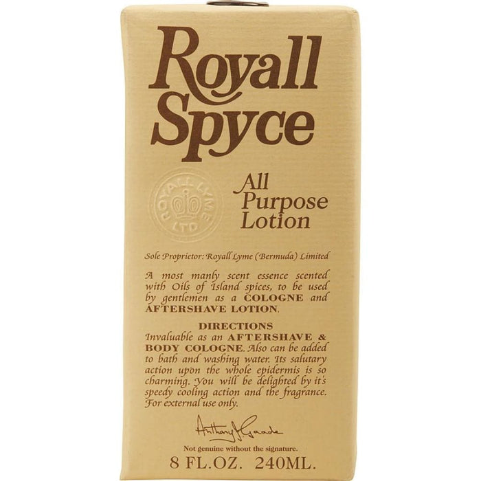 Royall Spyce All Purpose Lotion / Cologne by Fragrances for 