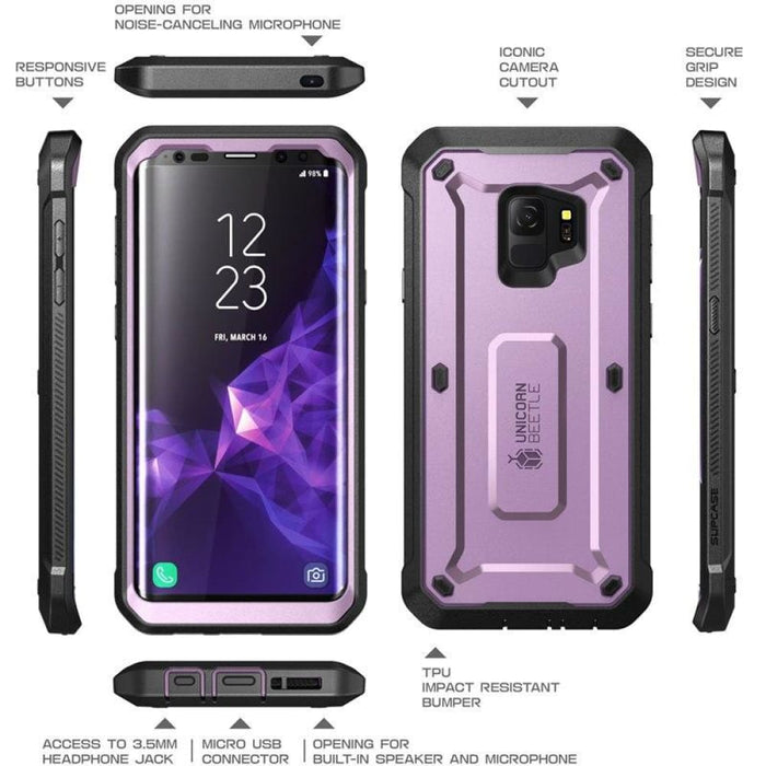 For Samsung Galaxy S9 Case With Built-in Screen Protector