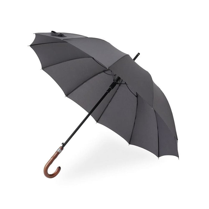 Semi-automatic 12k Luxury Wooden Handle Umbrella