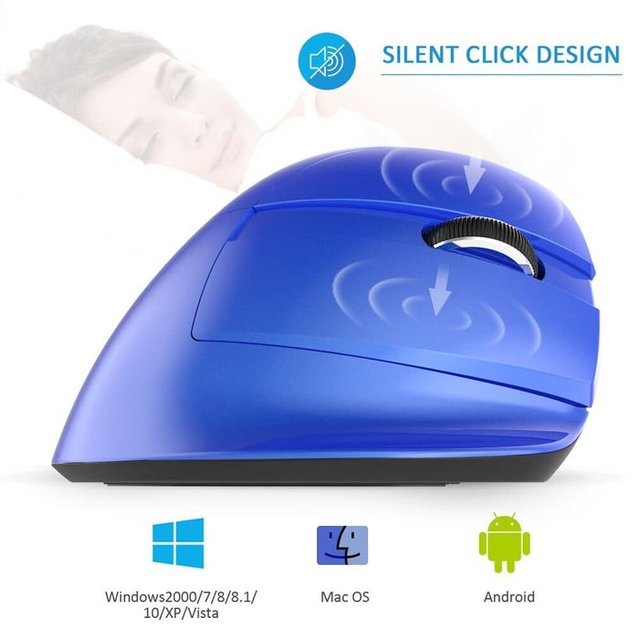 Silent Click Design Mini 2.4ghz Wireless Rechargeable