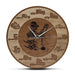 Skull Trucker Wood Texture Acrylic Print Wall Clock