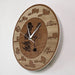 Skull Trucker Wood Texture Acrylic Print Wall Clock