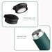 Small Portable Insulated Bottle With Leather Handle 304