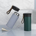 Small Portable Insulated Bottle With Leather Handle 304