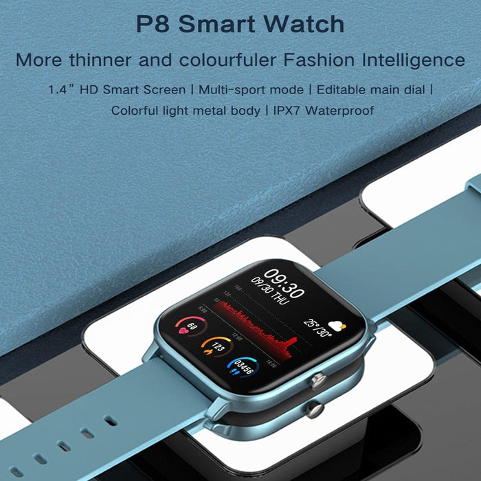 Smart Watch Full Touch Fitness Tracker Blood Pressure