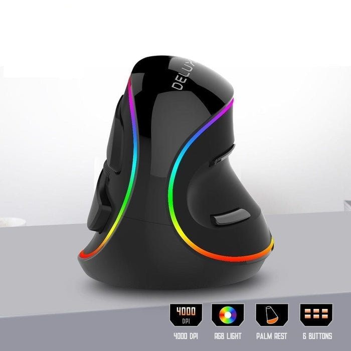 Snail Design Ergonomic Vertical Mouse With Palm Rest