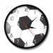 Soccer Ball Print Round Acrylic Wall Clock Silent Non