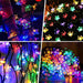 Vibe Geeks Solar Powered Flower String Lights Cherry