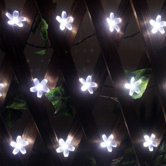 Solar Powered Flower String Lights Cherry Blossom Sakura