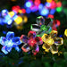 Vibe Geeks Solar Powered Flower String Lights Cherry