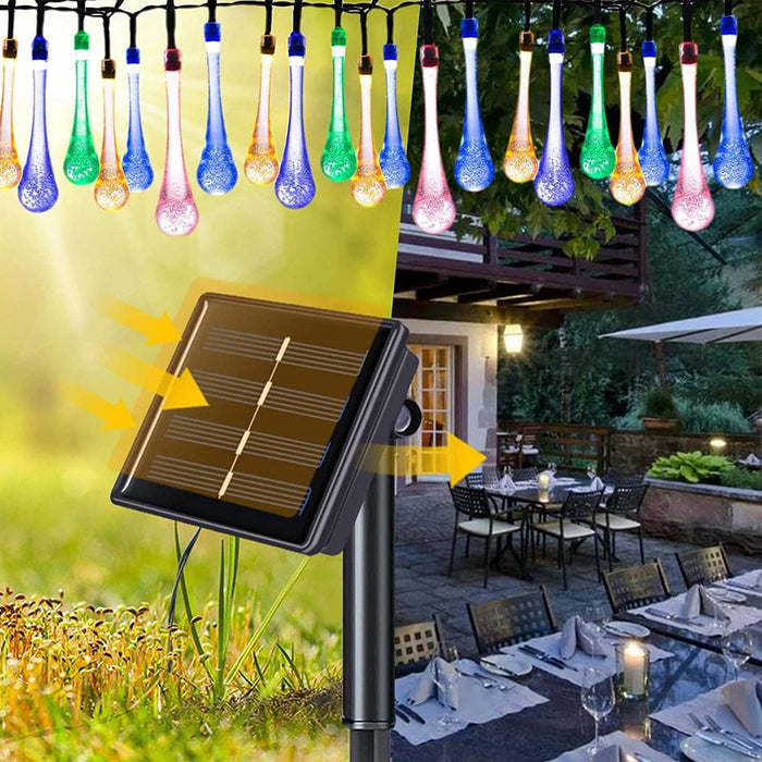 Solar Powered Outdoor Fairy Led Droplights Garden Decor