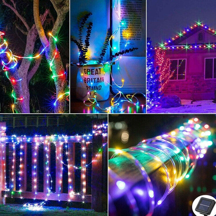 Vibe Geeks Usb Outdoor Led String Tube Light Garden Fairy