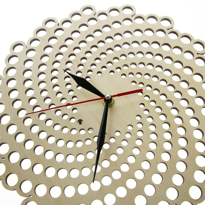 Spiral Wood Wall Clock