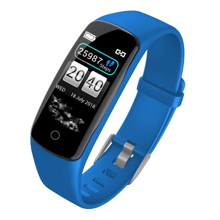 Sport Monitor Wrist Touch Fitness Tracker Smart Watch Blue