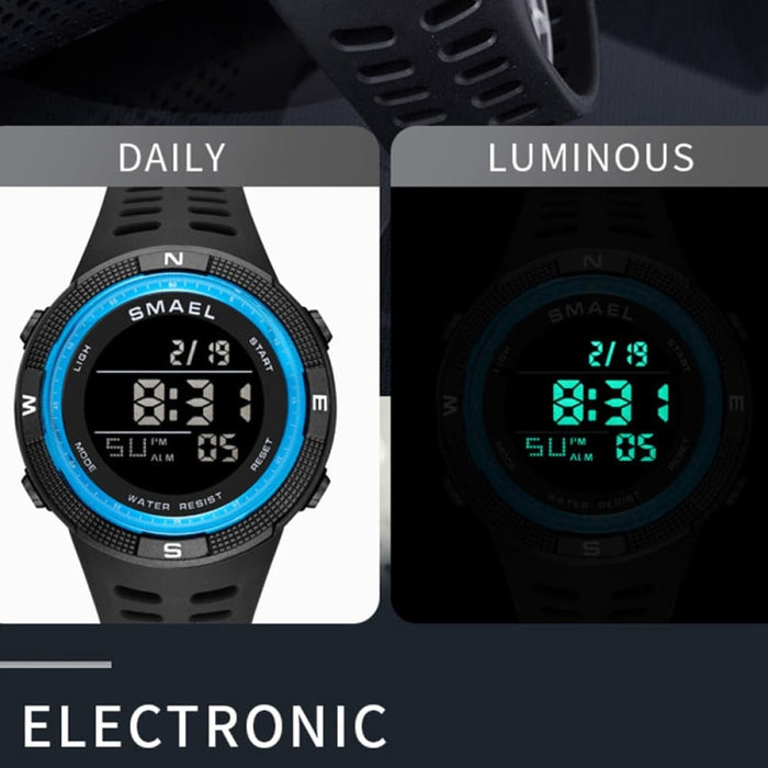 Sport Watches Waterproof Led Digital Clock Back Light Alarm