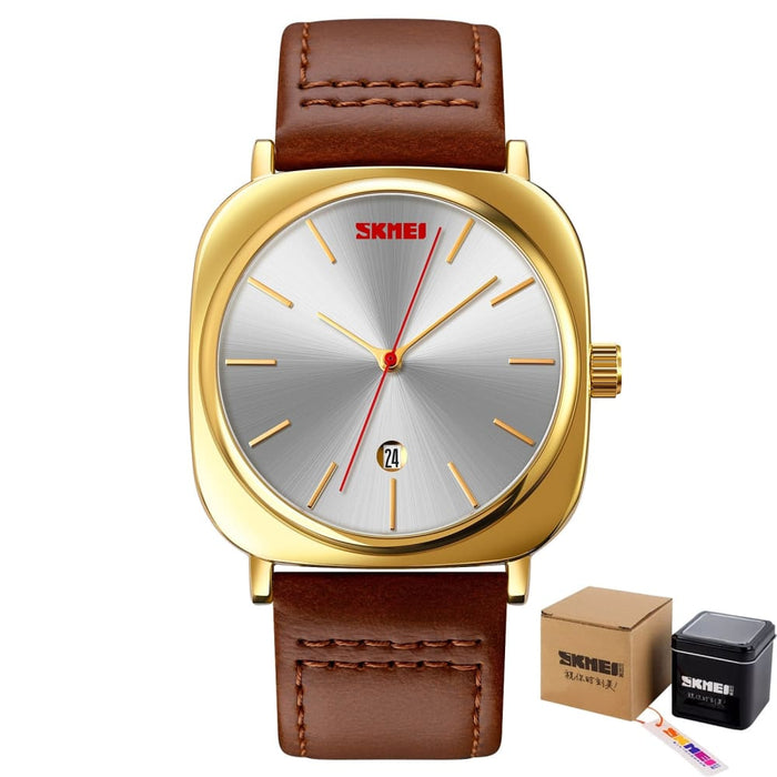 Square Dial Men’s Watches Top Brand Original Casual Dress