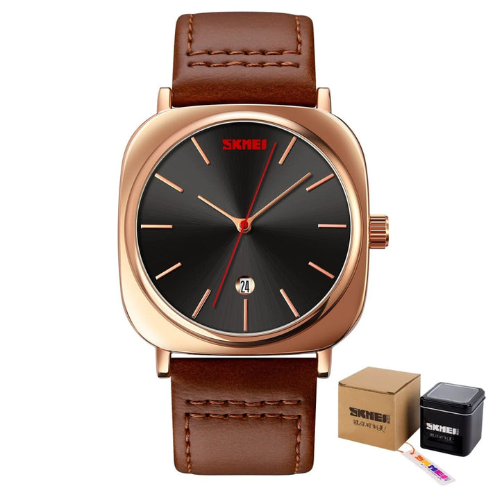 Square Dial Men’s Watches Top Brand Original Casual Dress