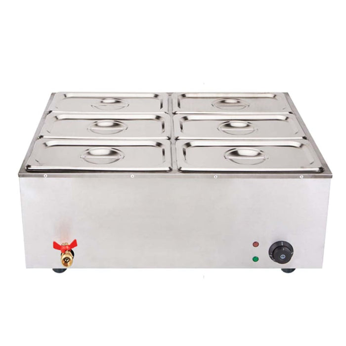 Stainless Steel 6 x 1 3 Gn Pan Electric Bain-marie Food