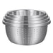 Stainless Steel Nesting Basin Colander Perforated Kitchen