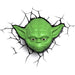 Star Wars Yoda Face 3d Deco Led Wall Light