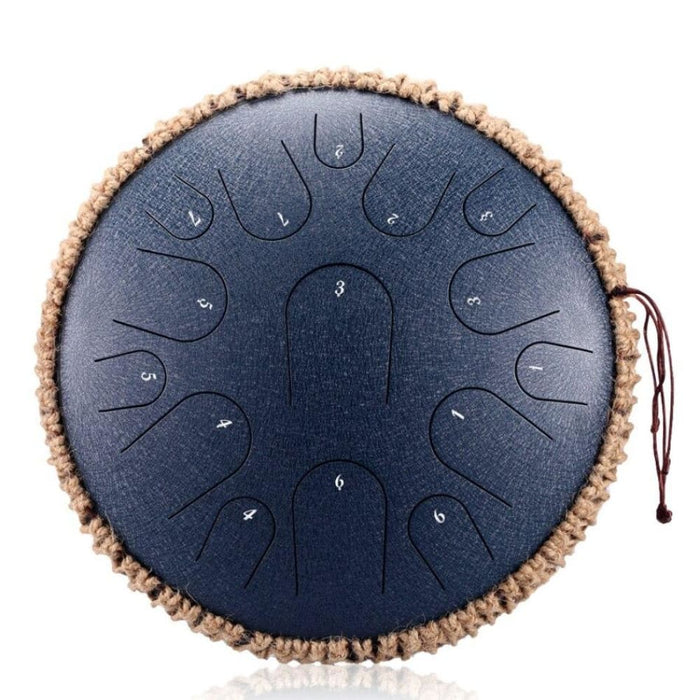 New Steel Tongue Drum 13 Inch 15 Tone Handheld Tank