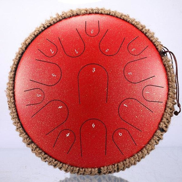 New Steel Tongue Drum 13 Inch 15 Tone Handheld Tank